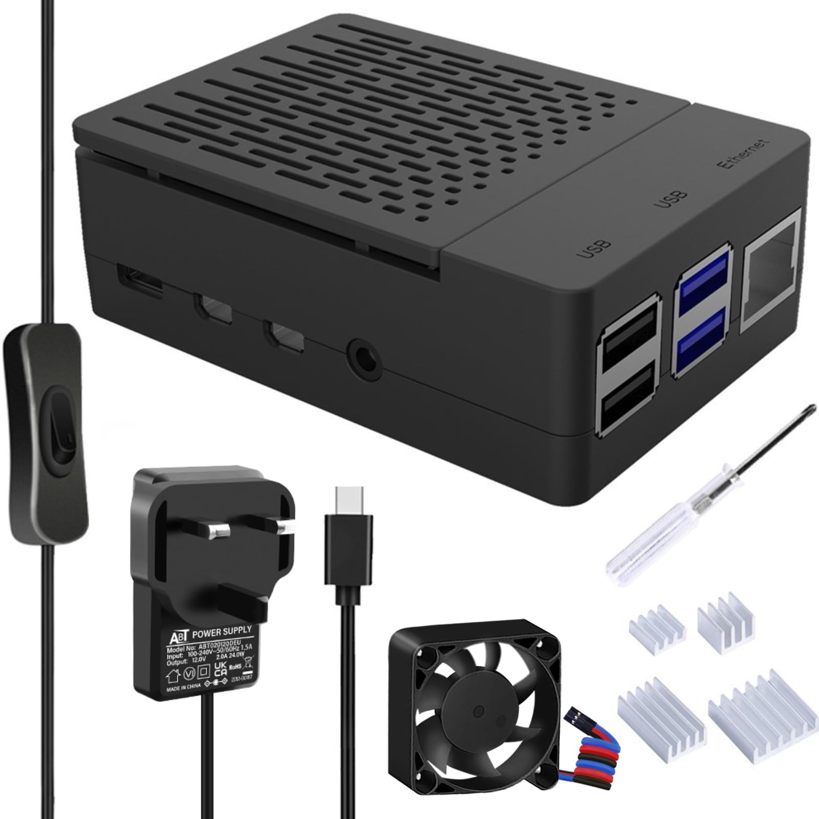 GeeekPi Raspberry Pi 4 case kit